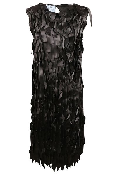 Prada Fringed Detailed Sleeveless Mini Dress