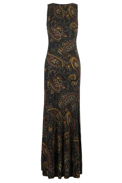 Etro Paisley Sleeveless Maxi Dress