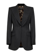Dolce & Gabbana Single-Breasted Pinstriped Jacket