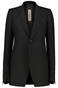 Rick Owens V-Neck Single Breasted Blazer