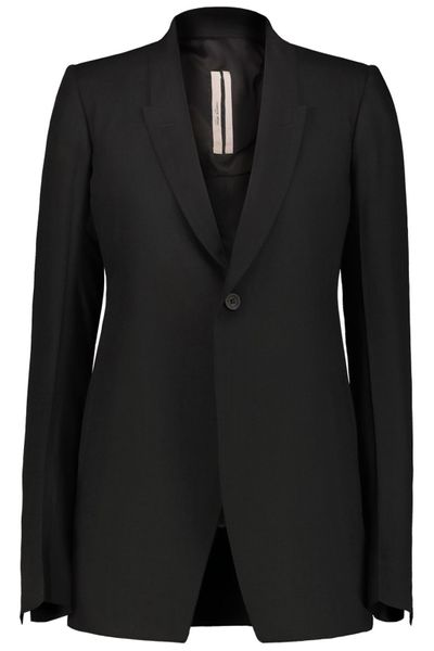 Rick Owens V-Neck Single Breasted Blazer