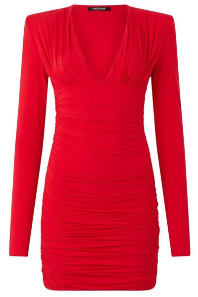 Roberto Cavalli Draped Mini Dress