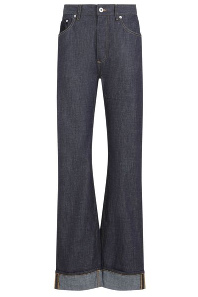 Bottega Veneta Turn-Up Hem Straight Leg Jeans