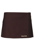 Miu Miu Contrast Panel Mini Skirt