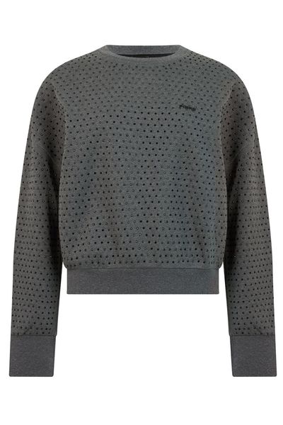 Pinko Cropped Studded Sweatshirt