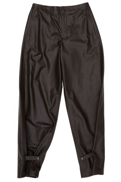 Lemaire Elasticated Waistband Leather Trousers
