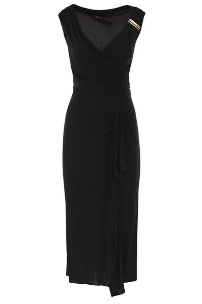 Max Mara Studio Aureo Draped Midi Dress