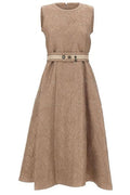 Max Mara Stmskipper Jacquard Midi Dress