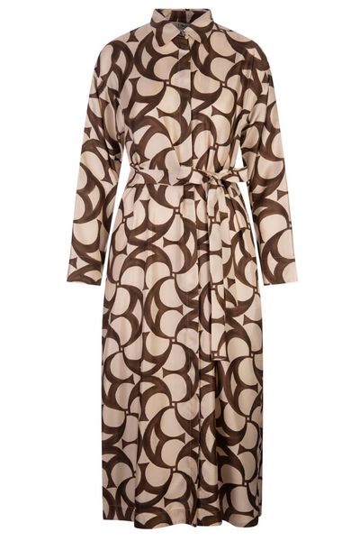 'S Max Mara Ileana All-Over Patterned Belted Dress