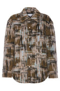 Bottega Veneta Check Patterned Relaxed Fit Jacket