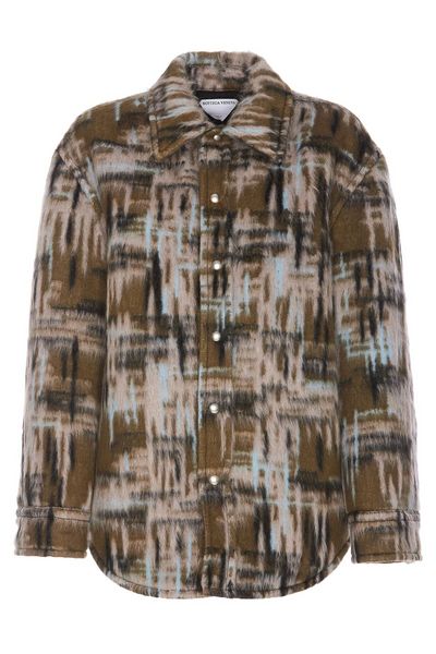 Bottega Veneta Check Patterned Relaxed Fit Jacket