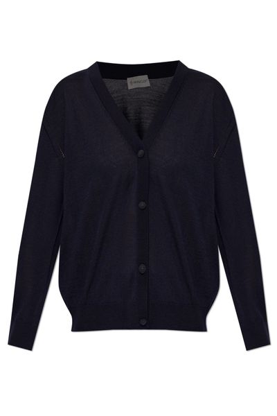 Moncler V-Neck Button Cardigan