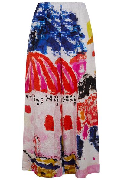 Daniela Gregis Wide-Leg Printed Pants