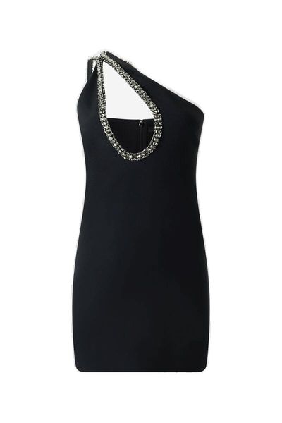 Roberto Cavalli Embellished One-Shoulder Mini Dress