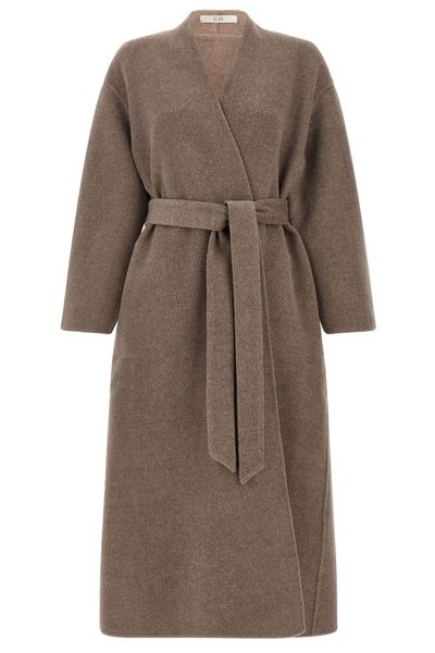 Co Belted Robe-Style Coat