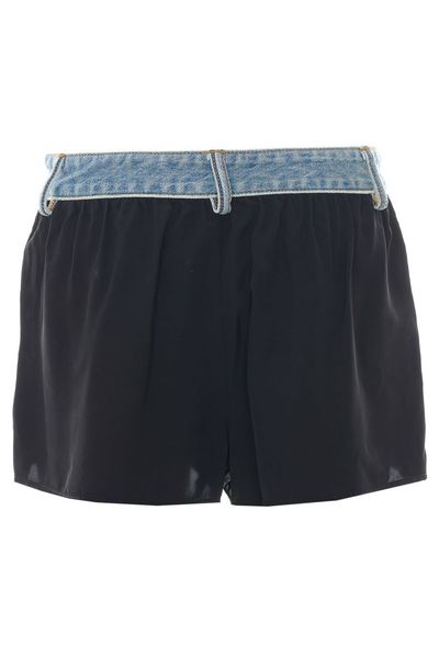 Alexander Wang Pleated Mid-Rise Shorts