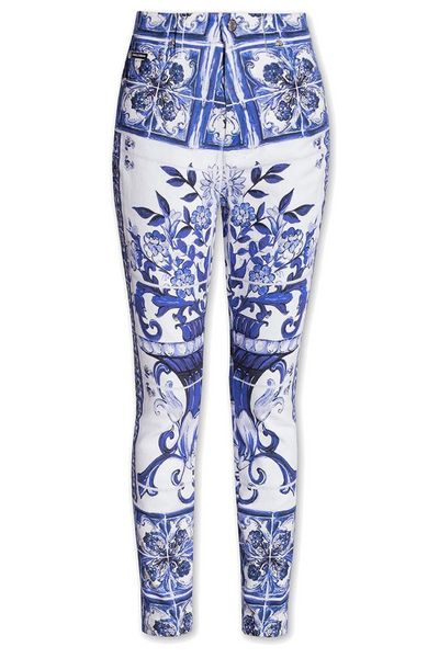 Dolce & Gabbana Majolica Printed Jeans