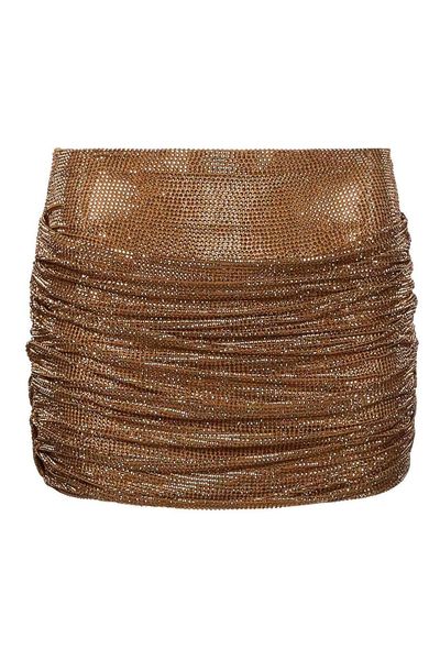 Giuseppe Di Morabito Embellished Ruched Mini Skirt