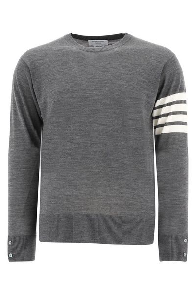 Thom Browne 4-Bar Crewneck Pullover