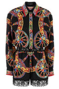 Dolce & Gabbana Carretto-Printed Satin Jumpsuit
