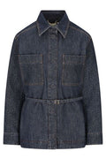 Fendi Belted Waist Denim Jacket