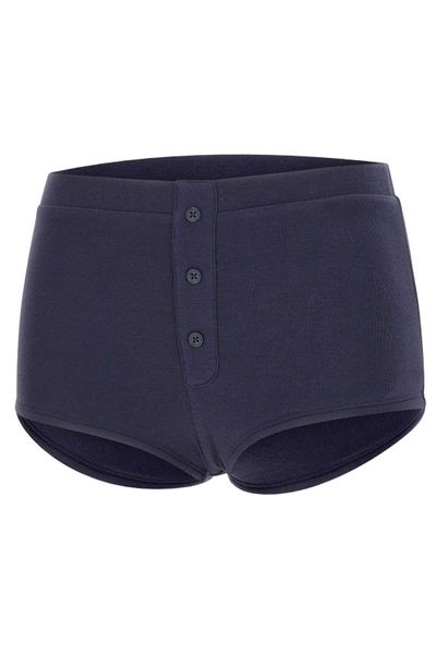Entire Studios Limone Buttoned Booty Shorts