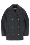 Ganni Oversized Midi Peacoat