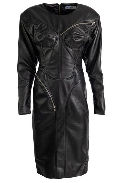 Vaquera Zip Detail Fitted Dress