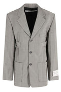 Alexander Wang Logo Patch Single-Breasted Blazer