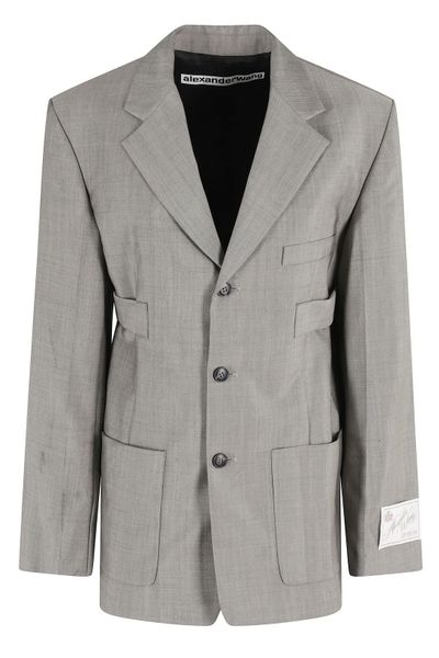 Alexander Wang Logo Patch Single-Breasted Blazer