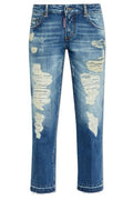 Dsquared2 Medium Fade Wash Jenna Distressed Jeans