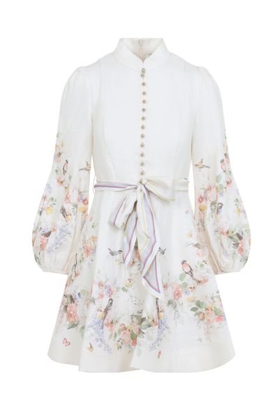 Zimmermann Valiant Button Mini Dress