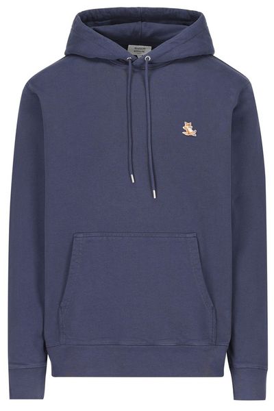 Maison Kitsuné Bold Fox Head Patch Drawstring Hoodie