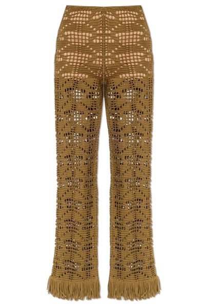 Etro Knitted Fringed Trousers