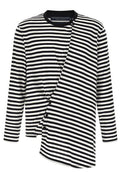 Yohji Yamamoto Paneled Striped T-Shirt