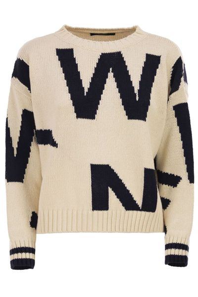 Weekend Max Mara Celebre Patterned Crewneck Jumper