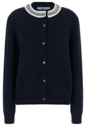 Prada Embellished Button-Up Cardigan