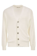 Brunello Cucinelli V-Neck Ribbed Cardigan
