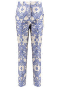 Etro Jacquard Lace Cigarette Trousers
