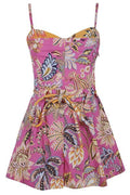 Farm Rio Floral Drawstring Romper