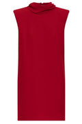 Valentino Draped Neck V-Back Mini Dress