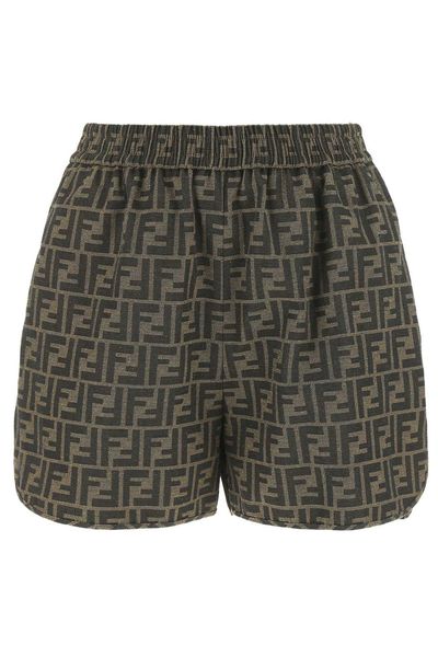 Fendi FF Jacquard Elasticated Waistband Shorts