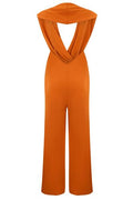 Alberta Ferretti Draped V-Neck Jumpsuit