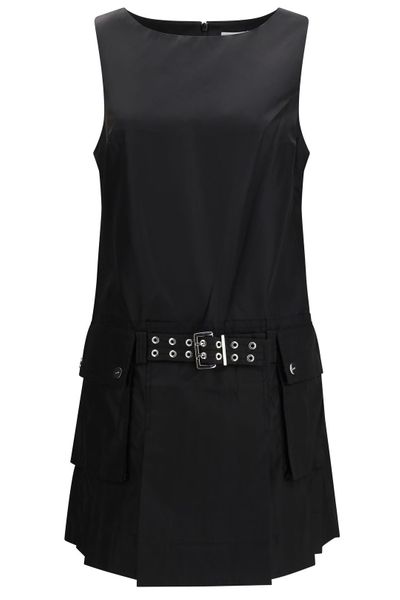 Ganni Duchesse Belted Mini Dress