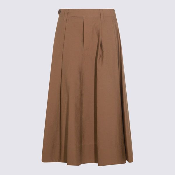 Brunello Cucinelli Pleated Midi Skirt