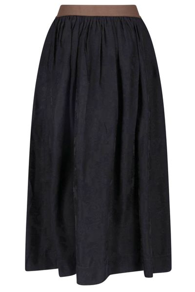 Uma Wang Pleated Midi Skirt