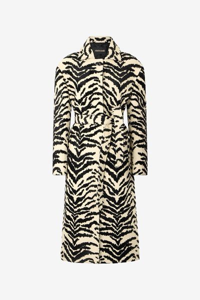 Roberto Cavalli Tigress Print Coat