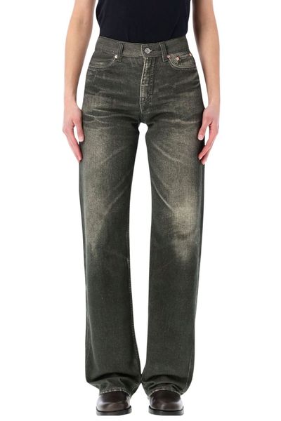Our Legacy Aurora-Print Straight Leg Jeans