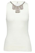 Rabanne Embellished Sleeveless Knitted Top