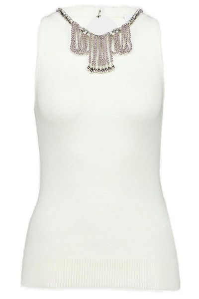 Rabanne Embellished Sleeveless Knitted Top
